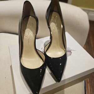 Jessica Simpson Black Patent Heels